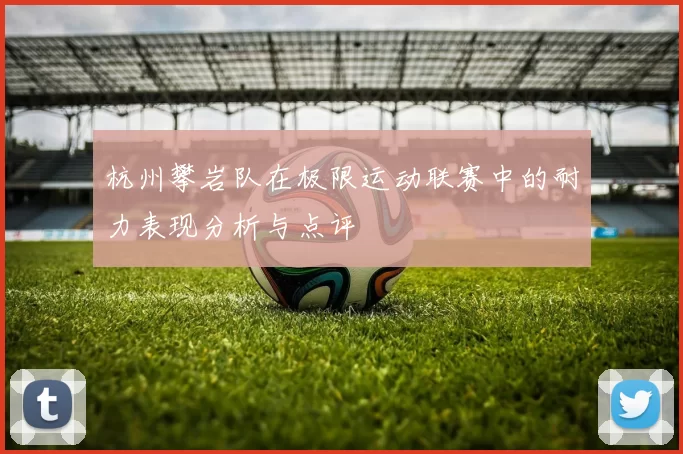 杭州攀岩队在极限运动联赛中的耐力表现分析与点评
