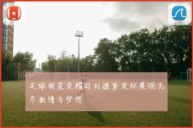 足球明星荣耀时刻握紧奖杯展现无尽激情与梦想